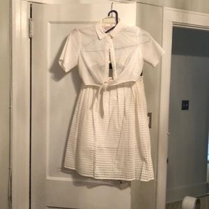 Two pieces skirt and crop top